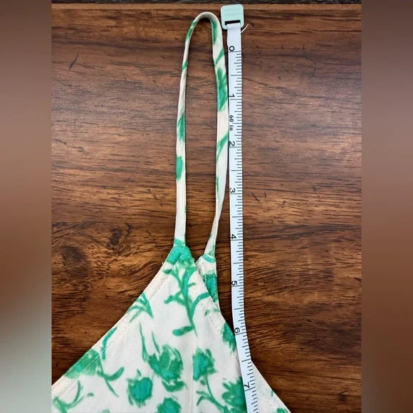 Zara The Lara Dress Green Floral Midi Dress - Picture 6 of 7